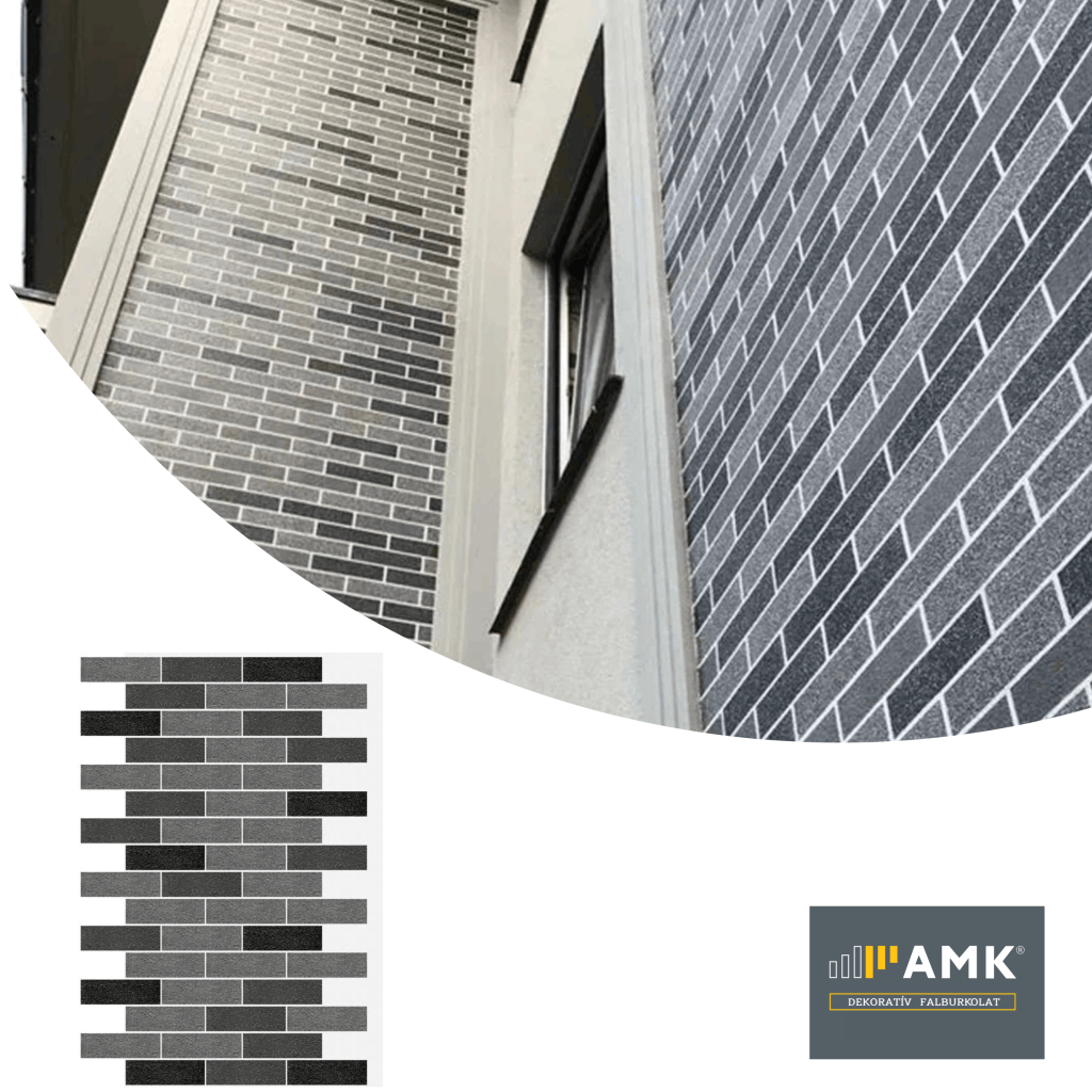 AMK MIX-241 szürke mix téglamintás falburkolat termékképe 2