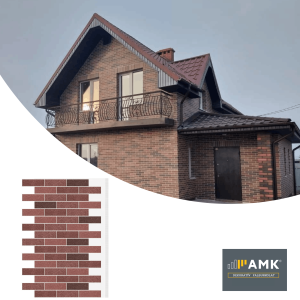 AMK MIX-410 terrakotta téglamintás falburkolat bemutatóképe
